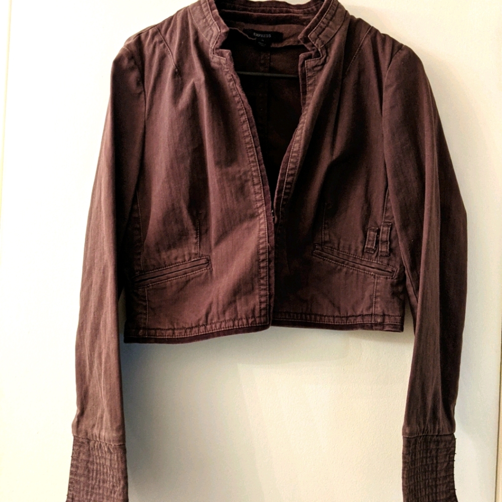 Express Crop Jacket Sz M - Picture 1 of 13